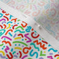 Doodle Multicolor+White Belgian Linen™ Printed Fabric by Studio Ten Design