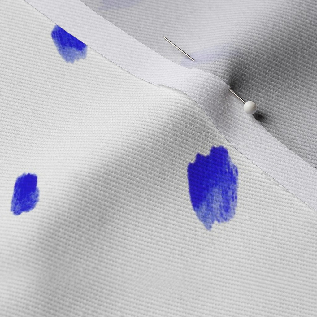 Alma Blue (Bias) Dogwood Denim Printed Fabric by Studio Ten Design
