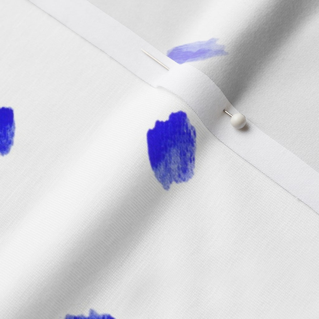 Alma Blue (Bias) Modern Jersey Printed Fabric by Studio Ten Design
