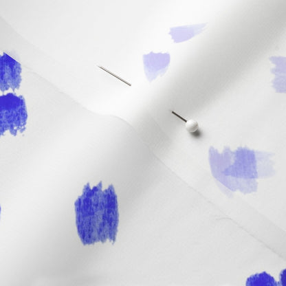 Alma Blue (Bias) Chiffon Printed Fabric by Studio Ten Design