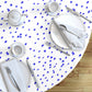 Alma Blue Round Tablecloths