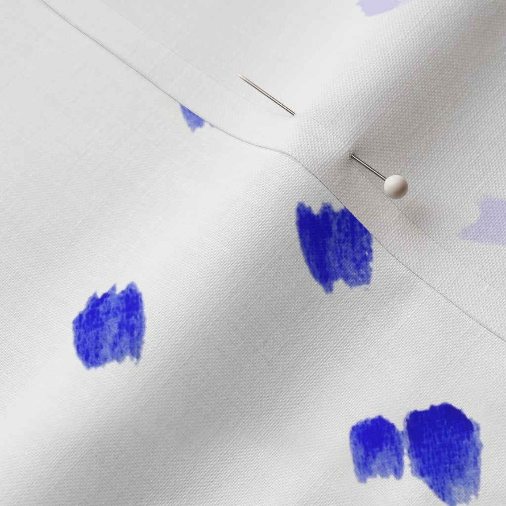 Alma Blue (Bias) Petal Signature Cotton Printed Fabric by Studio Ten Design