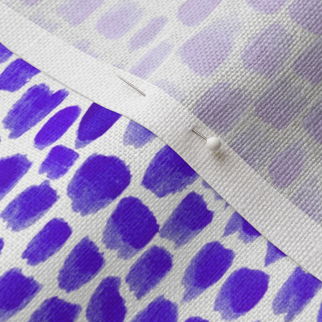 Alma Violet Belgian Linen™ Printed Fabric by Studio Ten Design