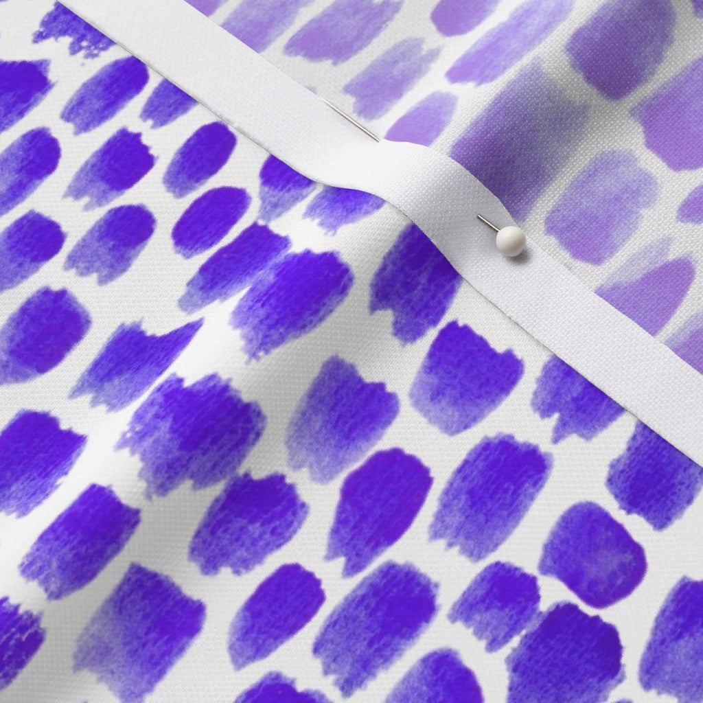 Alma Violet Performance Piqué Printed Fabric by Studio Ten Design