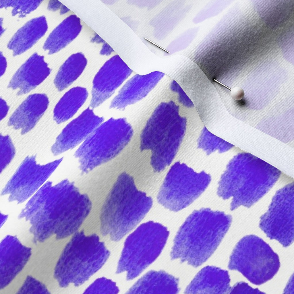 Alma Violet Cotton Spandex Jersey Printed Fabric by Studio Ten Design