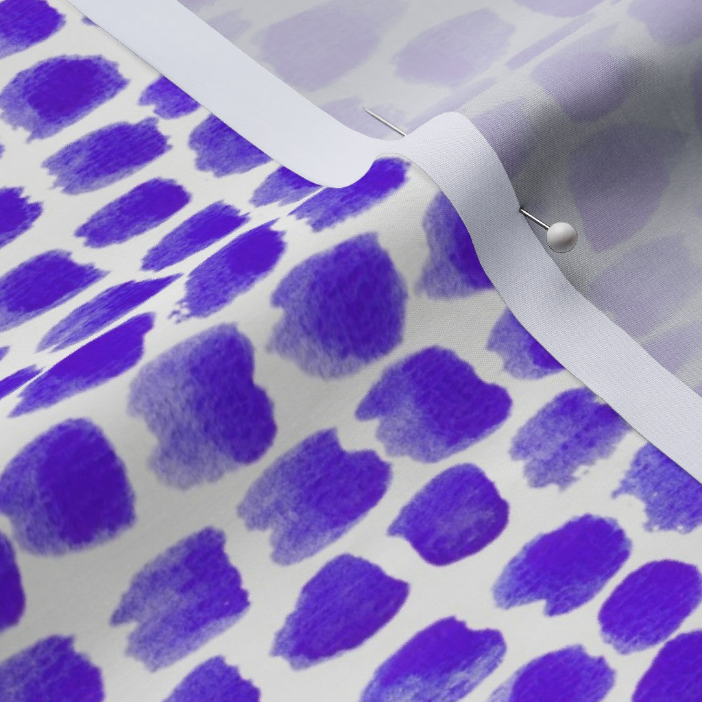 Alma Violet Cotton Lawn Printed Fabric by Studio Ten Design