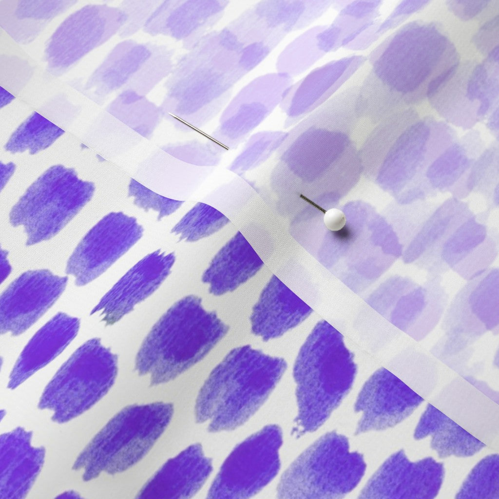 Alma Violet Chiffon Printed Fabric by Studio Ten Design