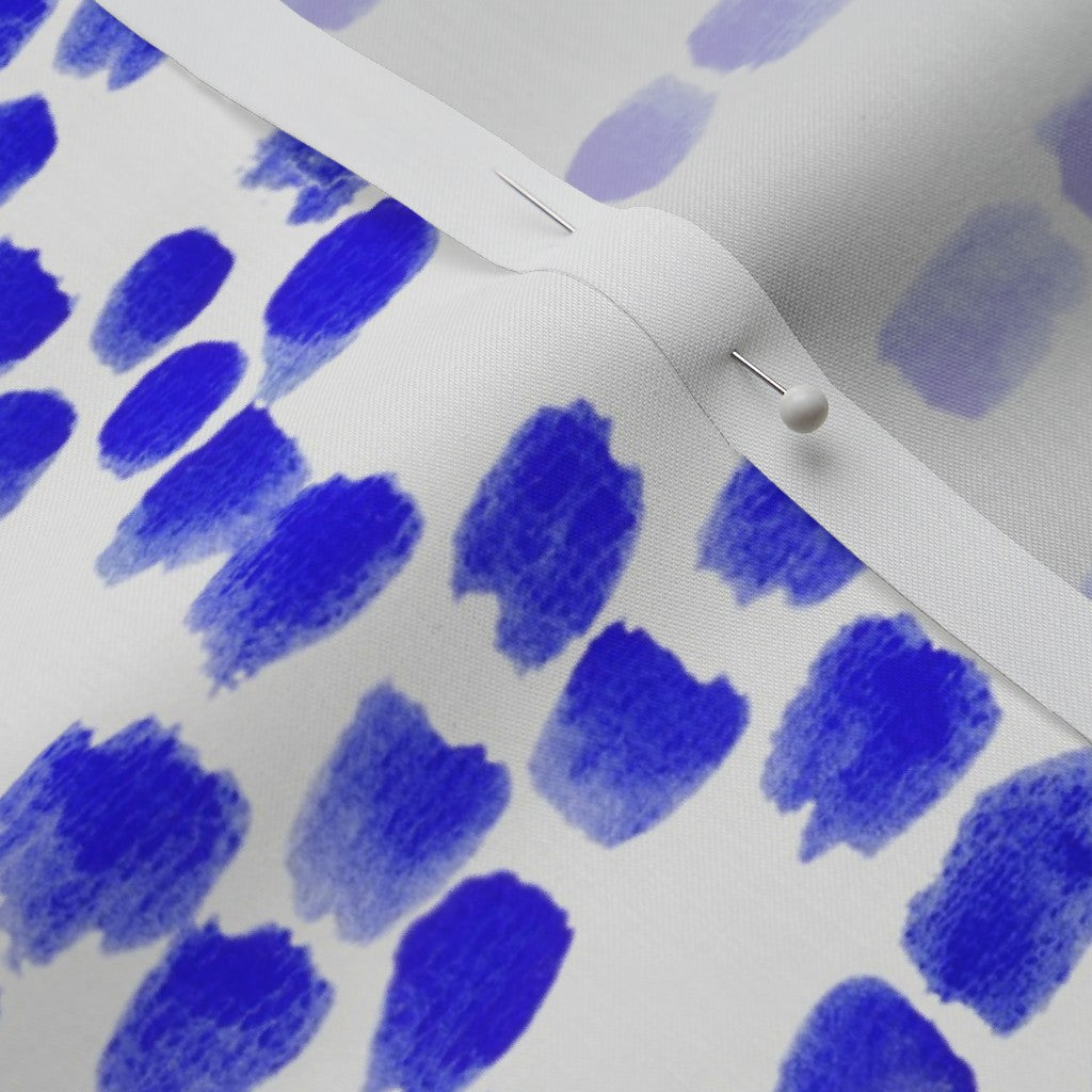 Alma Blue 58 inch Border Perennial Sateen Grand Printed Fabric by Studio Ten Design