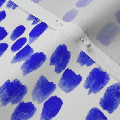 Alma Blue 58 inch Border Perennial Sateen Grand Printed Fabric by Studio Ten Design