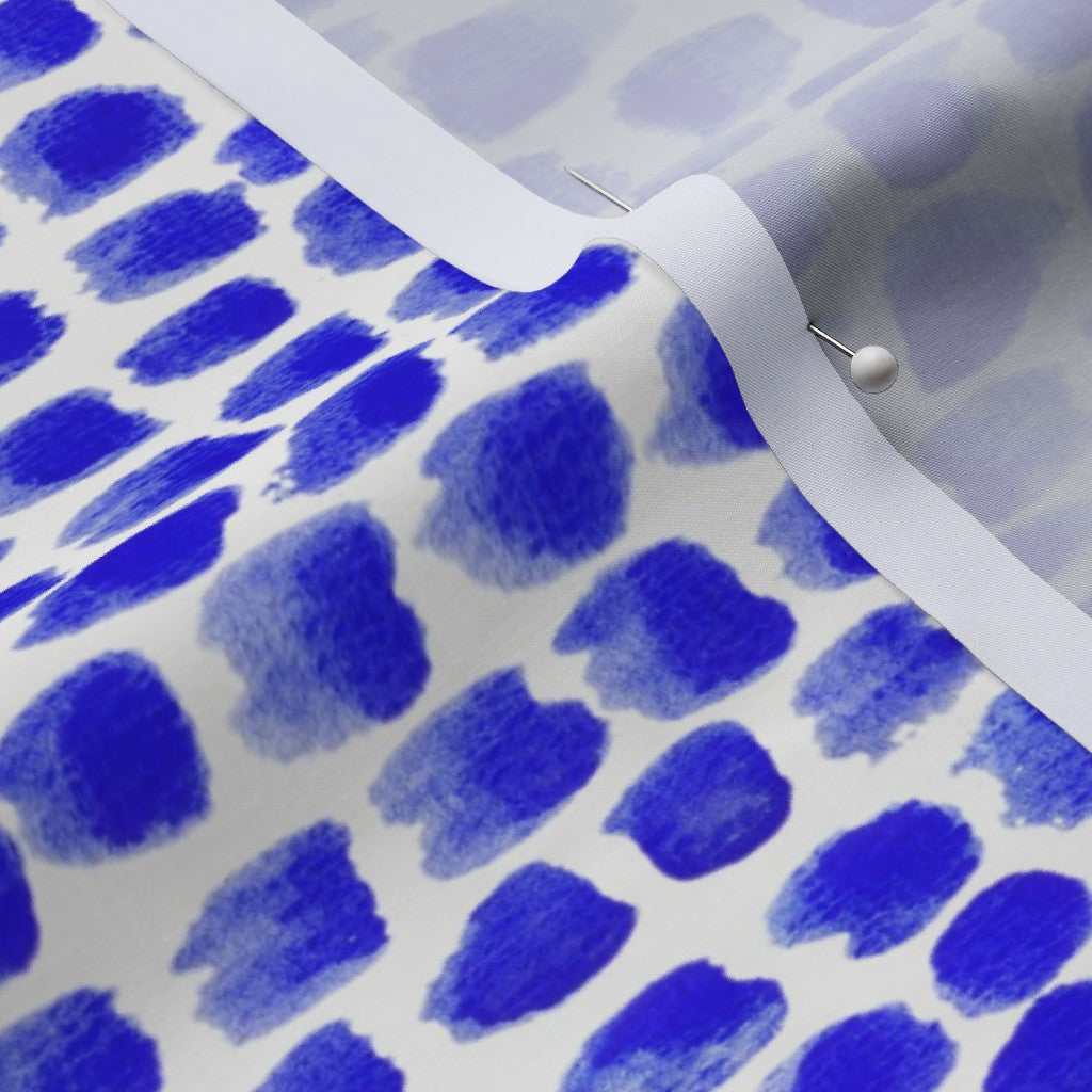 Alma Blue Cotton Lawn Printed Fabric by Studio Ten Design