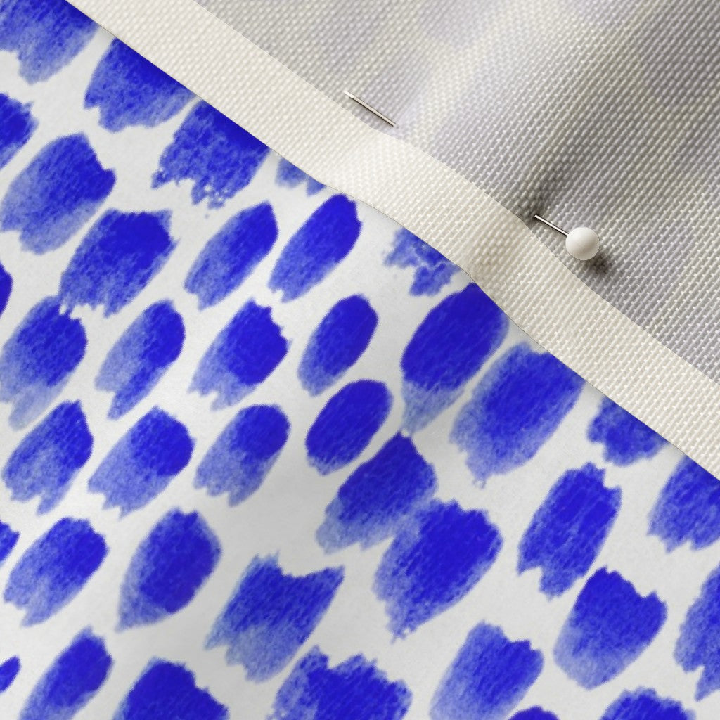 Alma Blue Celosia Velvet Printed Fabric by Studio Ten Design