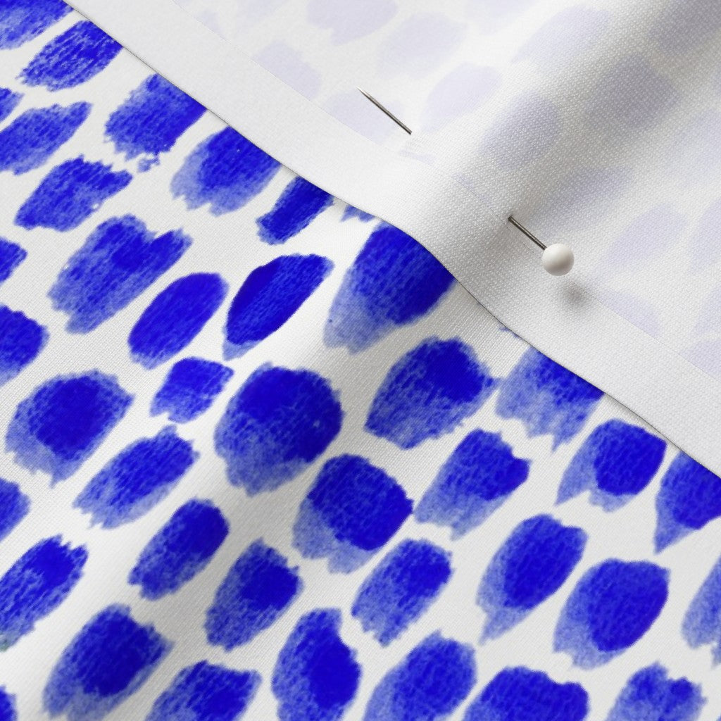 Alma Blue Sport Lycra Printed Fabric by Studio Ten Design