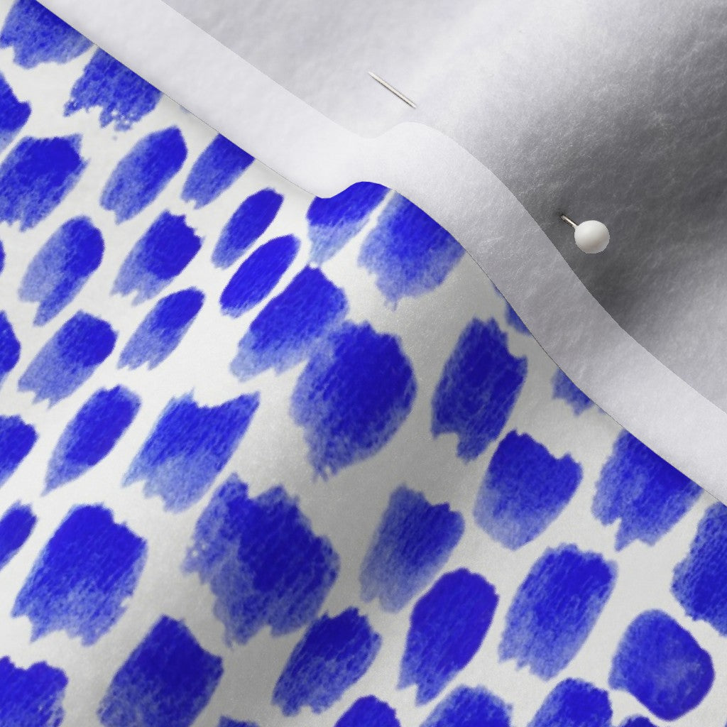 Alma Blue Polartec® Fleece Printed Fabric by Studio Ten Design