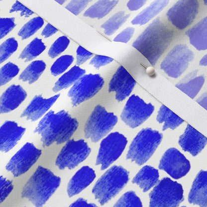 Alma Blue Performance Piqué Printed Fabric by Studio Ten Design