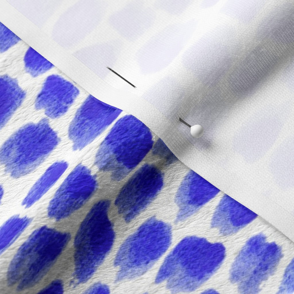 Alma Blue Minky Printed Fabric by Studio Ten Design