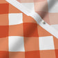 Gingham Style Peach Large Bias Modern Jersey Printed Fabric by Studio Ten Design
