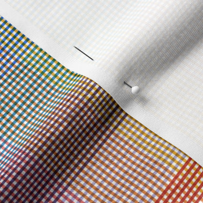 Madras Mania Rainbow Straight Minky Printed Fabric by Studio Ten Design
