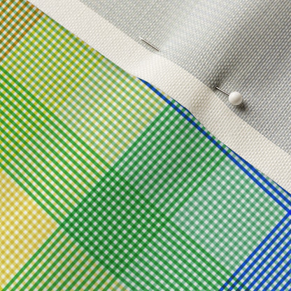 Madras Mania Rainbow Straight Celosia Velvet Printed Fabric by Studio Ten Design