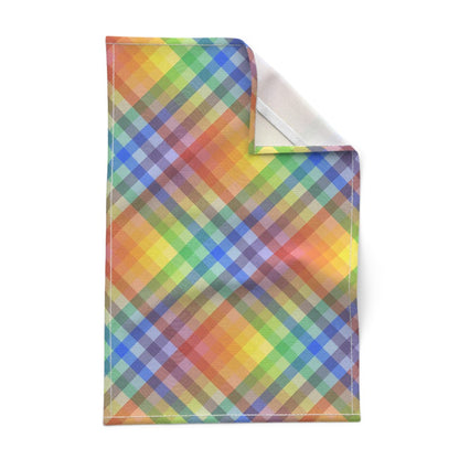 Rainbow Madras (Bias): Kitchen Towel