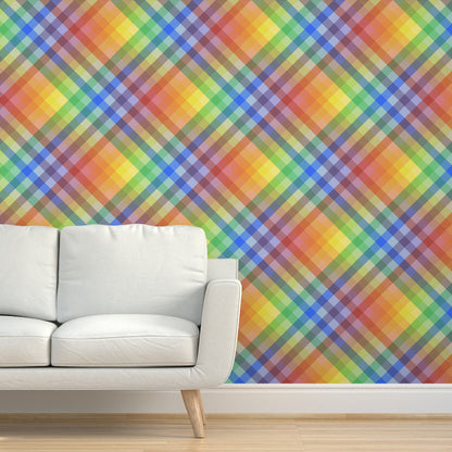 Rainbow Madras Bias Wallpaper