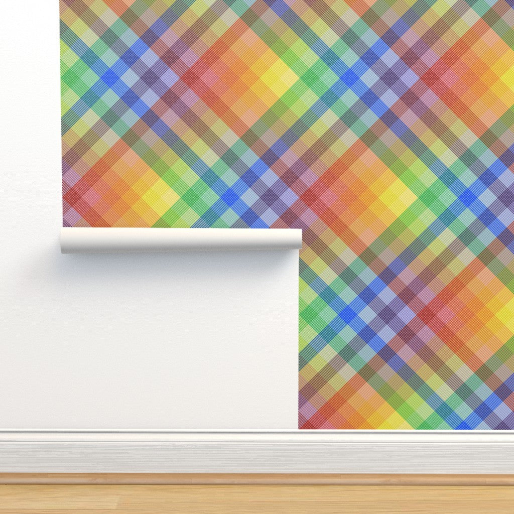 Rainbow Madras Bias Wallpaper