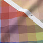 Madras Mania Rainbow Bias Performance Piqué Printed Fabric by Studio Ten Design