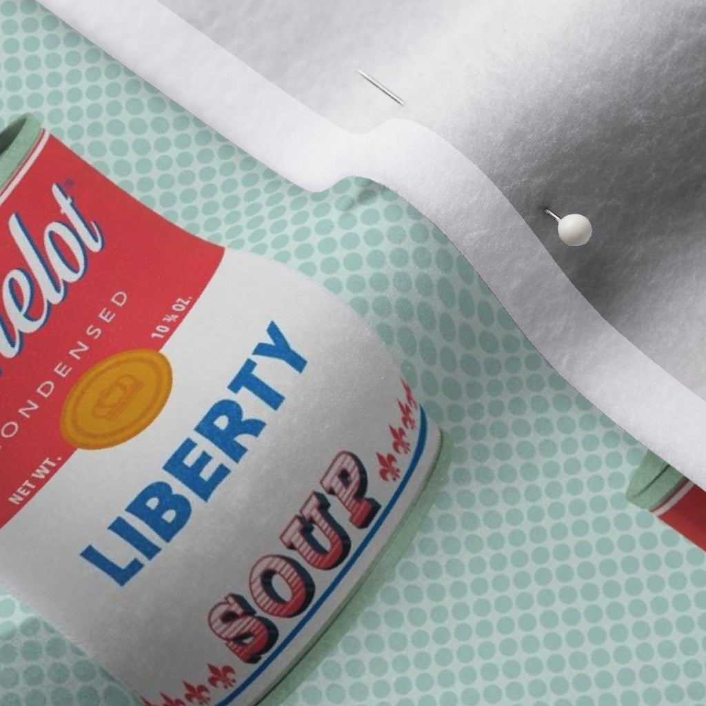 Liberty Soup Cans Polartec® Fleece Printed Fabric by Studio Ten Design