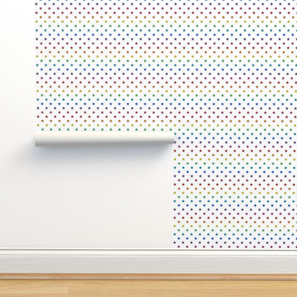 Pride Stars (White) Wallpaper