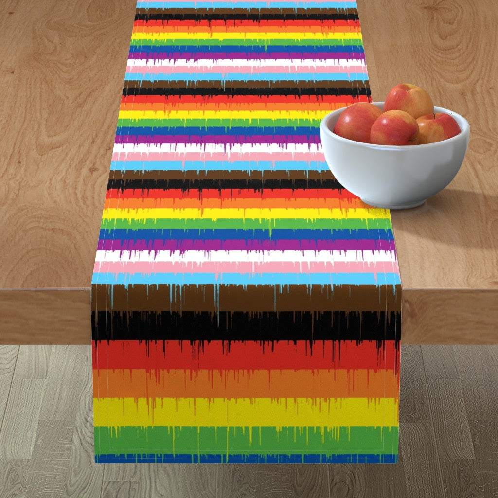 Caminos de mesa Drippy Rainbow