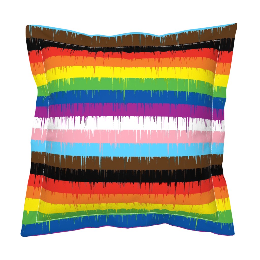 Drippy Rainbow Euro Pillow Sham