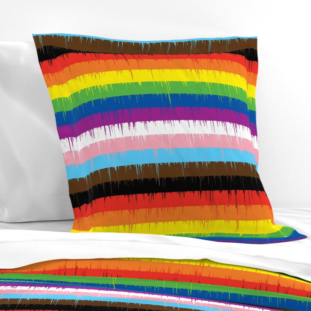 Drippy Rainbow Euro Pillow Sham