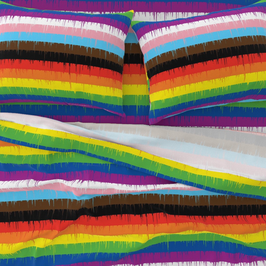 Drippy Rainbow Sheet Set