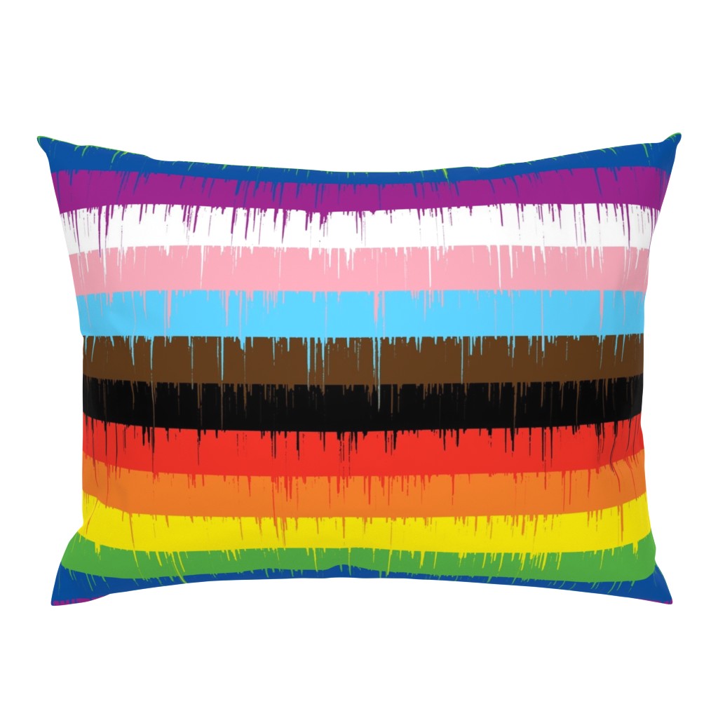 Drippy Rainbow Standard Pillow Sham