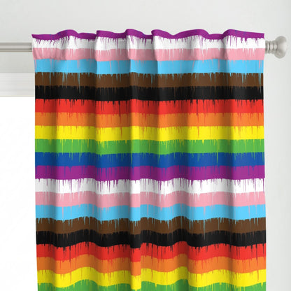 Panel de cortina Drippy Rainbow