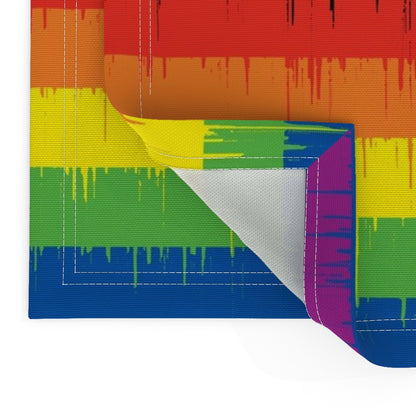 Manteles individuales de tela Drippy Rainbow
