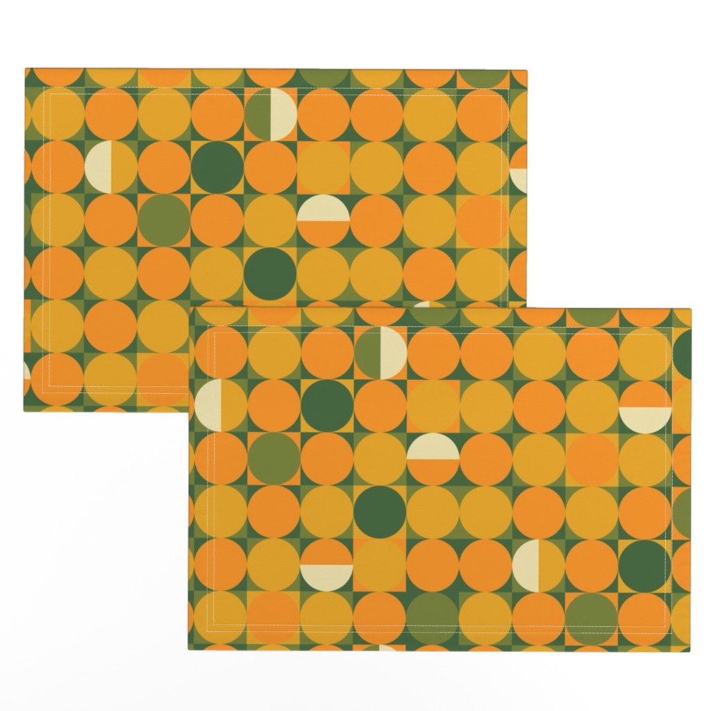 Retro Groovy Cloth Placemats