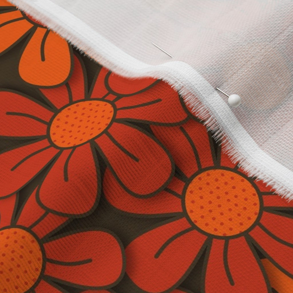 Flower Pop! No. 4 Organic Sweet Pea Gauze Printed Fabric by Studio Ten Design