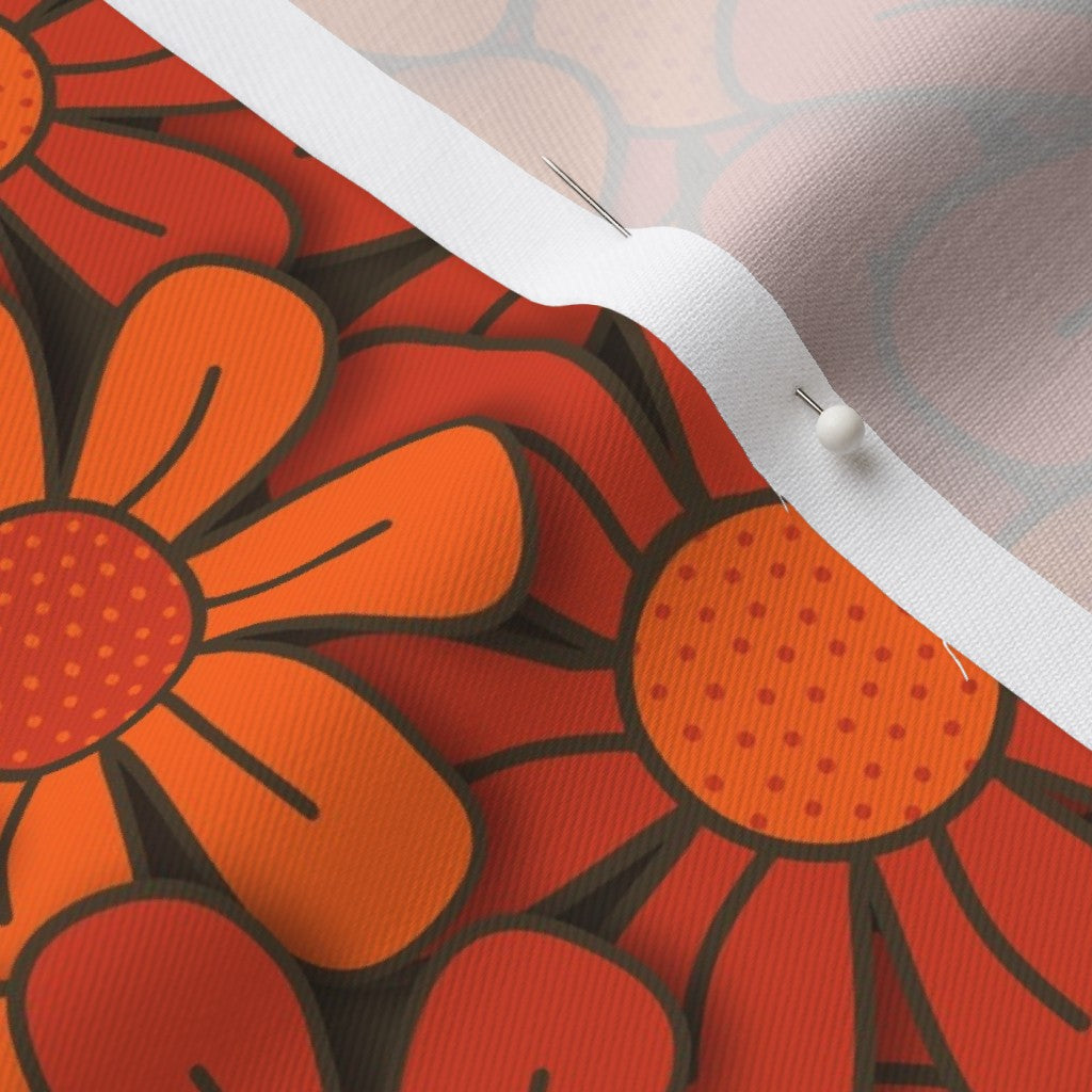 Flower Pop! No. 4 Lightweight Cotton Twill Printed Fabric by Studio Ten Design