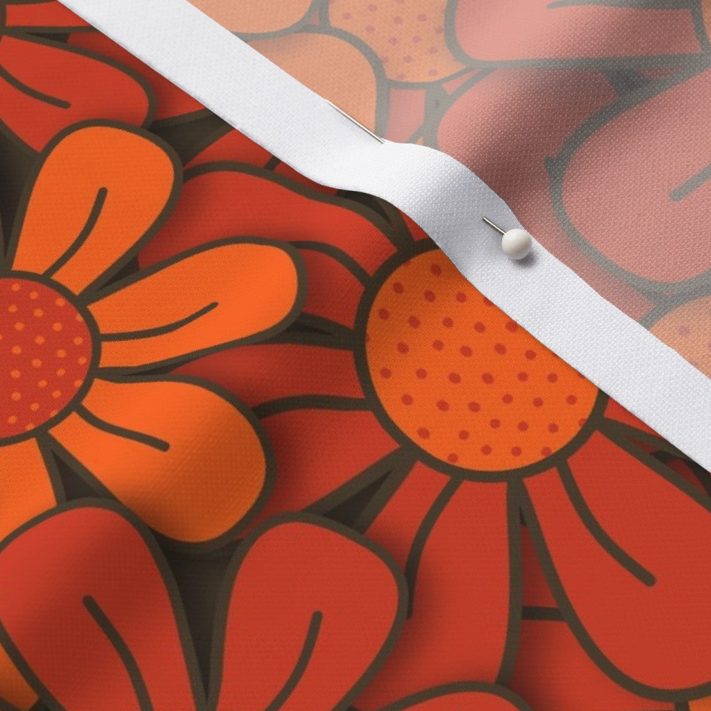 Flower Pop! No. 4 Performance Piqué Printed Fabric by Studio Ten Design