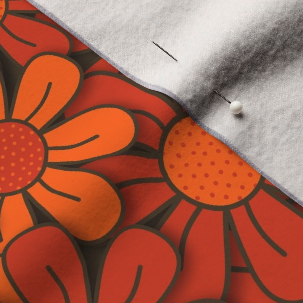 Flower Pop! No. 4 Performance Velvet Printed Fabric by Studio Ten Design