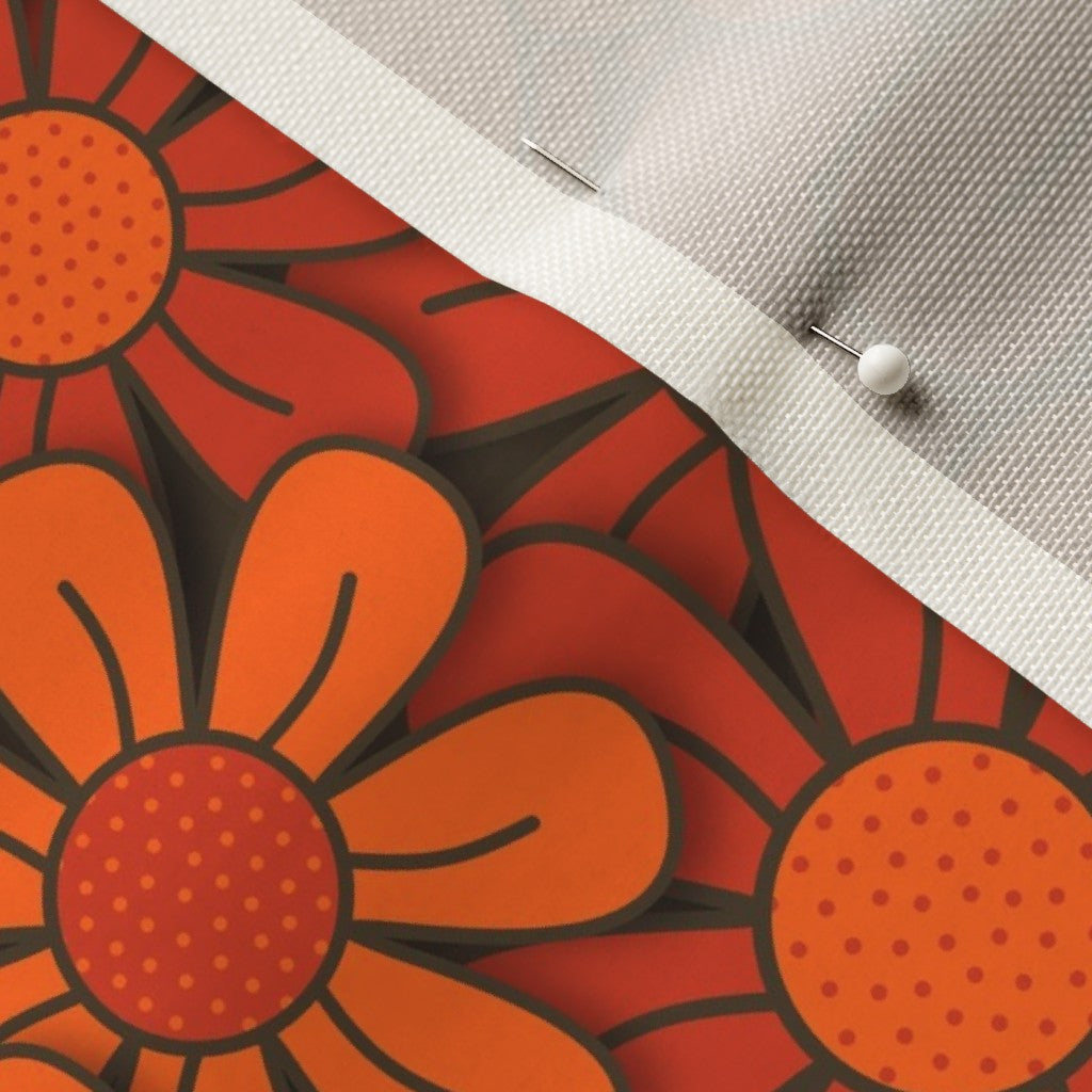 Flower Pop! No. 4 Celosia Velvet Printed Fabric by Studio Ten Design