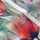 Dawn Serenade Watercolor Tulips Satin Printed Fabric by Studio Ten Design