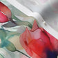 Dawn Serenade Watercolor Tulips Lightweight Cotton Twill Printed Fabric by Studio Ten Design