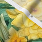 Sunshine Serenade Watercolor Daffodils Modern Jersey Printed Fabric by Studio Ten Design