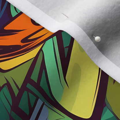 Graffiti Wildstyle (Vivid) Polartec® Fleece Printed Fabric by Studio Ten Design