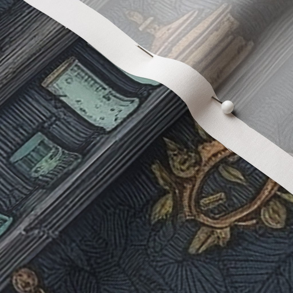 The Alchemist's Cabinet (Vivid) Cotton Poplin Printed Fabric by Studio Ten Design