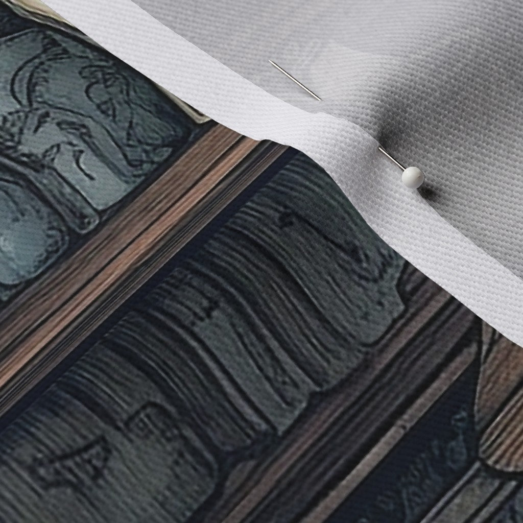 The Alchemist's Cabinet Dogwood Denim Printed Fabric by Studio Ten Design