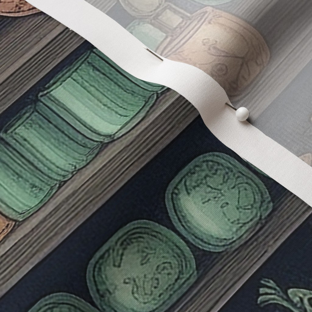 The Alchemist's Cabinet (3) Cotton Poplin Printed Fabric by Studio Ten Design