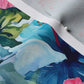 Watercolor Hibiscus Flowers (Light IV) Dogwood Denim Printed Fabric by Studio Ten Design