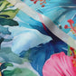 Watercolor Hibiscus Flowers (Light IV) Poly Crepe de Chine Printed Fabric by Studio Ten Design